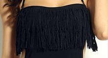 Hot 2015 Women s Sexy Hang A Neck Backless Tassel Sexy Show Thin Wetsuit Of Cultivate