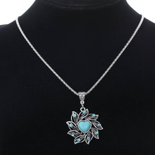Free Shipping Hot Sale Vintage Charm Jewelry Turquoise Shape Women Necklace