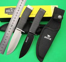 BUCK 009 56HRC 420 fixed Blade knife Outdoor Survival Camping Hunting Rescue Tool Tactical Knife 6323a0