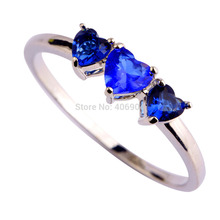 Free Shipping Ruby Spinel Blue Topaz Sapphire Quartz 925 Silver Ring Size 6 7 8 9