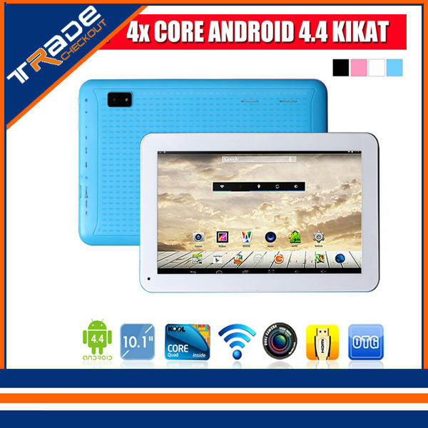 10 inch Tablet PC Quad Core Google Android 4 4 2 Kitkat Allwinner A33 CPU Bluetooth