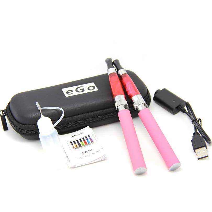 2015 New High Quality Health Electronic Cigarette eGo CE6 Kit Double Starter Kits Carry Case650 900