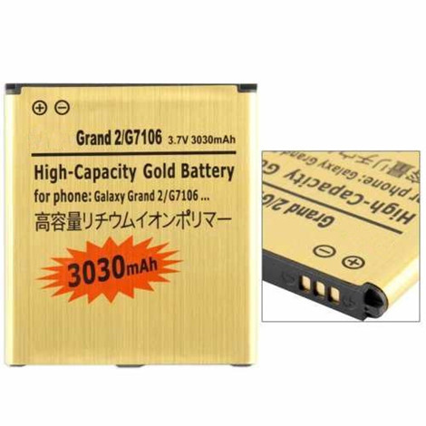 High Quality 3030mAh gold business Replacement Lithium ion Mobile Phone Battery for Samsung Galaxy Grand 2
