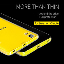 EXCO Ultrathin Transparent Soft Brand Quality TPU mobile phone case protective cover for Lenovo Lemon K3