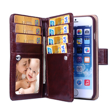 USA New Arrival Leather Mutil Function Wallet Case For iPhone 6 For iPhone 6 Plus With