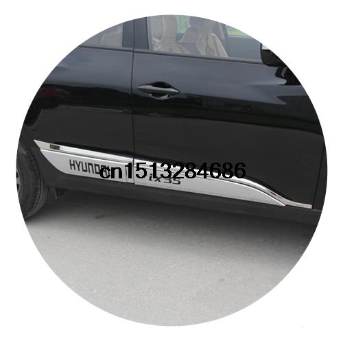 High quality ABS Chrome Side Door Body Molding Trim for 2010 2015 Hyundai IX35 Accessories