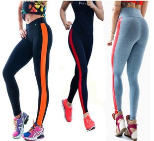2015 Top Fashion Sports Pants Force Exercise Women Sports Leggings Elastic Fitness Running Trousers Slim Aerobics