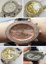 2015 ventas calientes nueva moda mujeres del reloj marca Kors aleación relojes de cuarzo digitales hombres mujer hombre calendario reloj 5MK6
