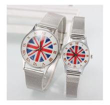 2015 Free Shipping New Accessories Fashion Union Jack Watch For Women White colors Fashion Jewelry For