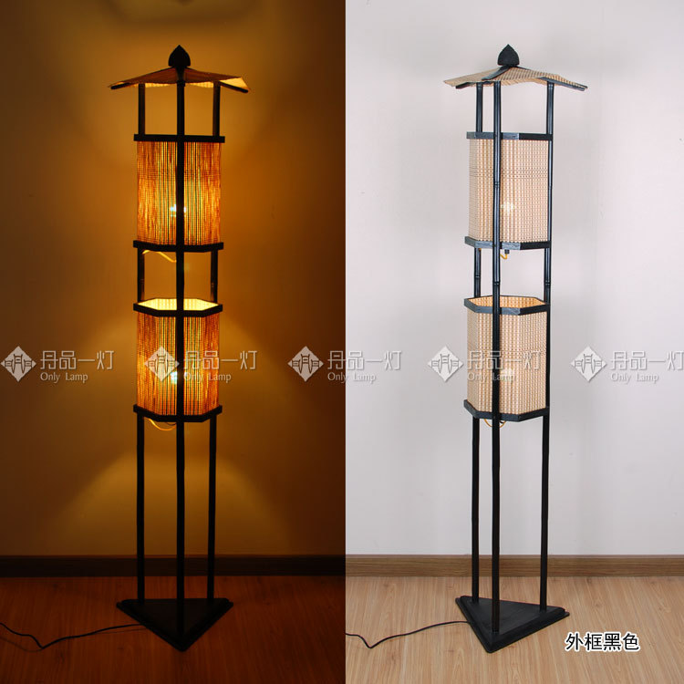 Farmer] Japanesestyle courtyard Southeast Asian country hotel floor