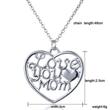 8883 2 Love Jewelry 2015 New Sale High end Trendy Personality I Love You Mom Pattern