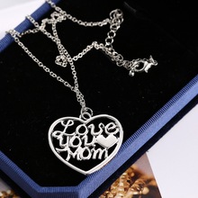 8883 2 Love Jewelry 2015 New Sale High end Trendy Personality I Love You Mom Pattern
