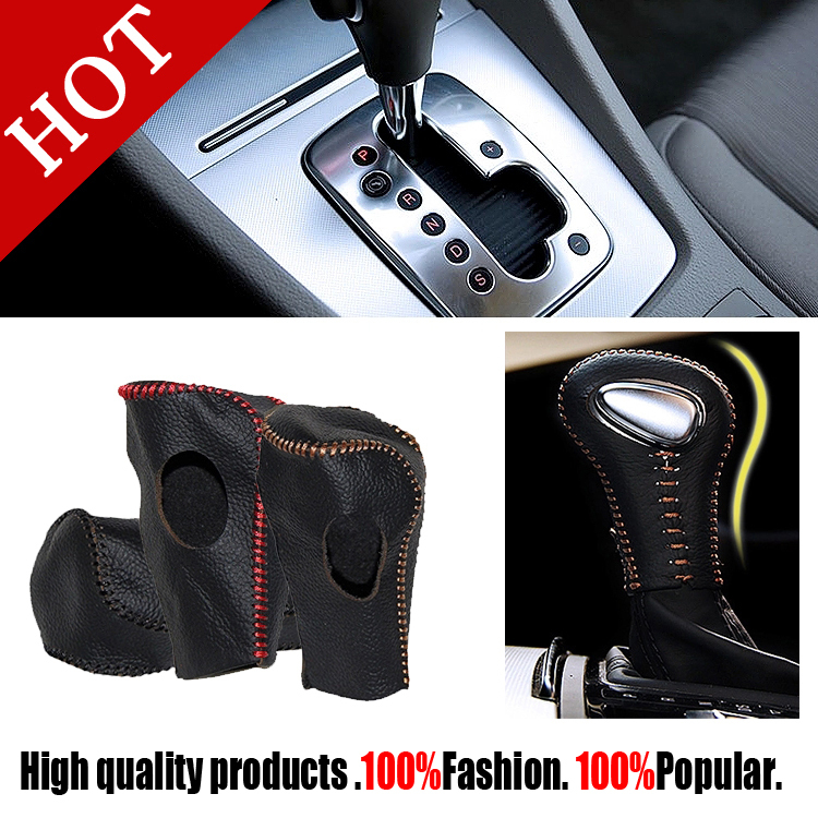 cowhide Car Gear Shift Collars suitable for Audi auto transmission A4L A6L Q5 A5 A4 A7