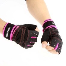 Sports Fitness Exercise Training Gym Half Finger Gloves Wrist Wrap Multifunction for Sweat Absorption Friction Resistance