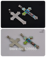 Holy Icon Cross stainless steel Pendant Necklace Jesus Virgin Mary Catholic Fashion Religious jewelry Wholesale