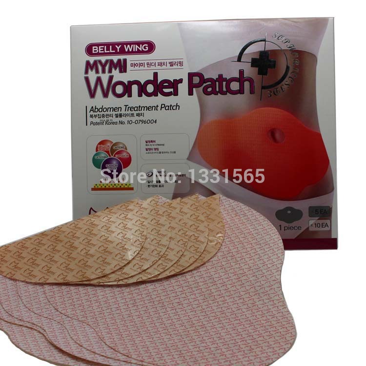 500pcs pack DHL EMS free shipping MYMI Abdomen fat burning patch Wonder Slim patch slimming belly