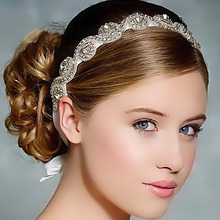 The Bride Korean Fashion Crystal Set Auger Hair Band Silver Headdress Elegant Wedding Accessories For Women Jewelry