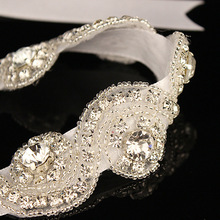The Bride Korean Fashion Crystal Set Auger Hair Band Silver Headdress Elegant Wedding Accessories For Women