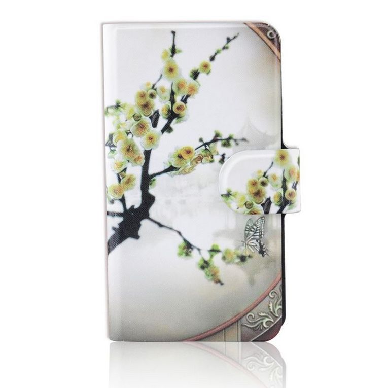 Hot Chinese Painting Mirror Plum Flower PU Leather flip Case Cover For Xiaomi Millet MIUI M4