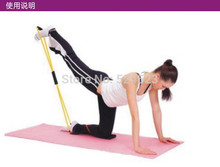 2PCS Resistance Training Bands Tube Workout Exercise for Yoga 8 Type Fashion Body Building Fitness Equipment