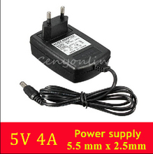 New Arrival 1PC For DC 5V 4A Switching Power Supply AC Converter Adapter EU Plug Wall charger 5.5*2.5mm