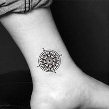 Waterproof Temporary Tattoo Stickers Men And Women Small Scar Cover Flash Tattoo Compass Design Water Transfer Henna Tatoo