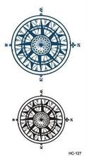 Waterproof Temporary Tattoo Stickers Men And Women Small Scar Cover Flash Tattoo Compass Design Water Transfer
