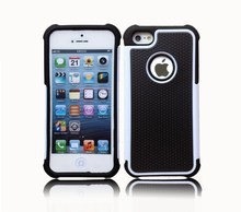 NEW 2015 2 in 1 Rubber Silicone + PC Rugged Hybrid Shockproof Impact Matte Hard Case Cover For Iphone 5 Smartphone