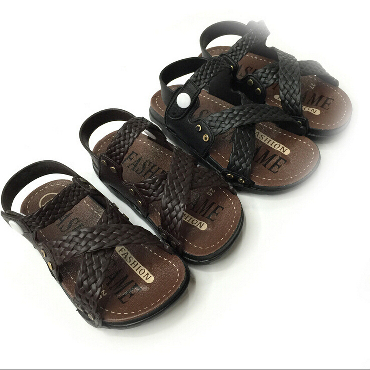 sale kids sandals boy's fashion genuine leather sandal boys' sandals ...