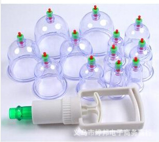 12 Cups Body Cupping Therapy Set acupuncture Body Healthy Care Therapy Stress Relief 12 Body Cupping