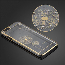 Luxury Crystal Diamond Bling Transparent Hard Electroplate Back Case Cover For Apple iPhone 5 5s Phone Bag