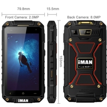 Original iMAN i6800 IP68 Waterproof Mobile Phone MT6582 Quad Core 1 3GHz 4 7 inch HD