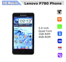 Original Lenovo P780 Mobile Phone Quad Core MTK6589 Android  5.0 inch 1280×720 Dual Sim 8.0MP 4000mAh battery With GPS