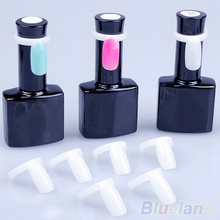 50 Pcs Polish UV Gel Color Pops Display Nail Art Ring Style Nail Tips 2MZE 2PPI