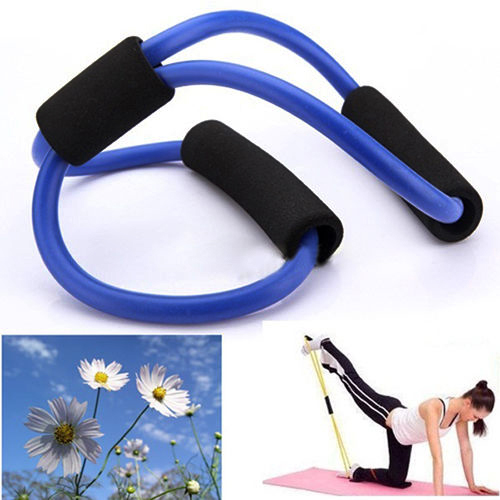 Resistance Training Exercise Muscle Elastic Band Tube Weight Control Fitness Stretch Equipment For Yoga Multicolor Durable