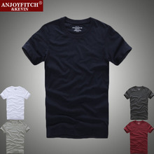 2015 New Mens Summer Tops Tees Short Sleeve t shirt Man Plus Size Solid Cotton t-shirt Men Designer Clothing Camisetas Masculina
