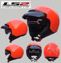Free shipping LS2 OF561 vintage motorcycle electric car warm winter safety helmet half helmet orange