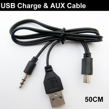 USB Cable Charger mini 5pin & Aux Cable 3.5mm jack audio cable for speaker