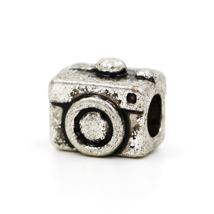 Promotion Jewelry Camera Silver Big Hole Loose Ancient European Beads Style Charms Bead Fit Braclet BIAGI