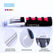 mini selfie stick monopod audio cable wired non bluetooth Extendable for iPhone 6 plus Samsung smartphone