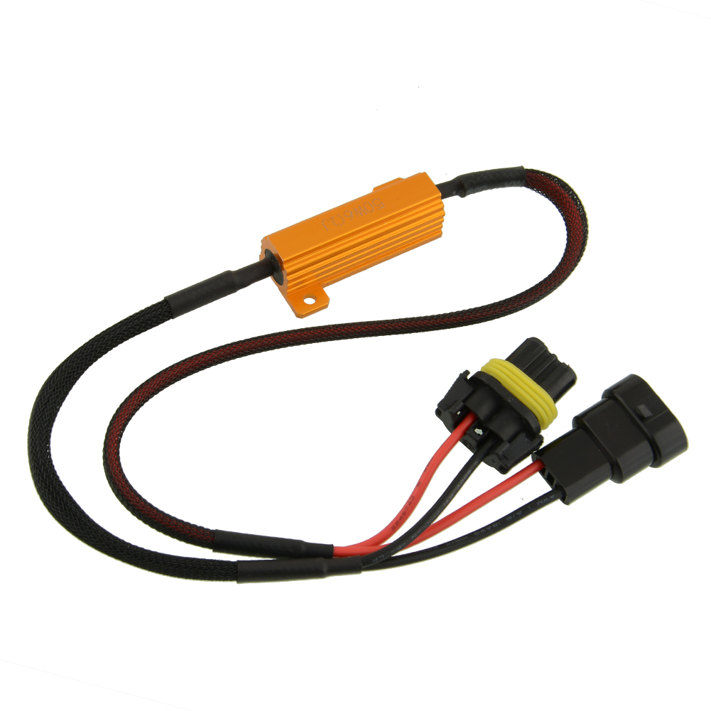 Купить новые 9005 привели резистор нагрузки 6 ом canbus света 50w ДХО ...