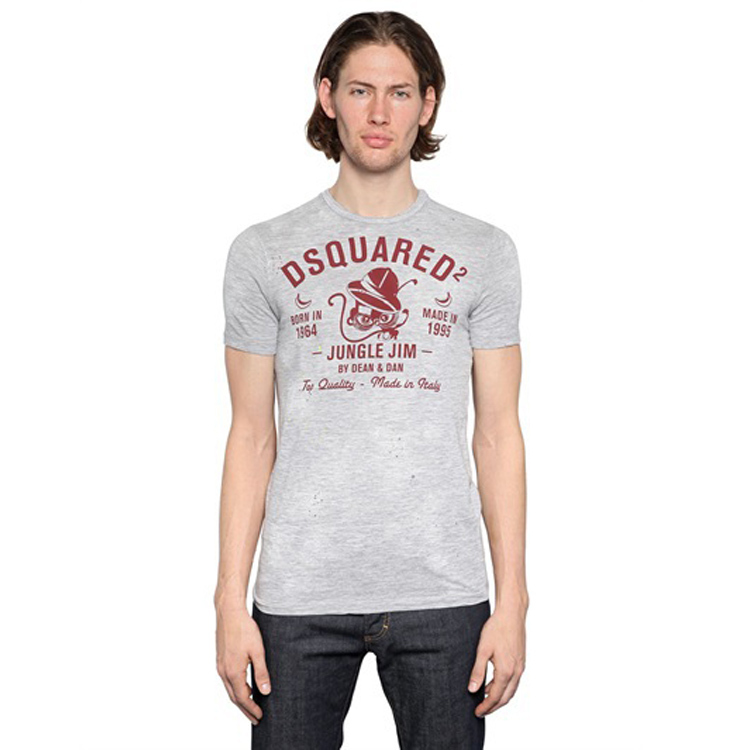 Dsq short sleeve T shirt male 2015 d2 t shirt men s clothing short sleeve slim