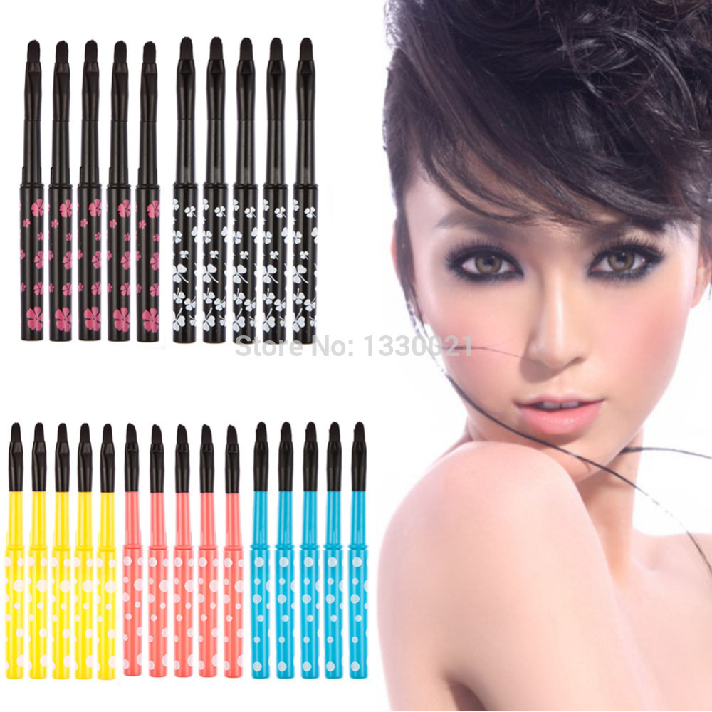 5pcs Portable Retractable Lip Eyeliner Brush Makeup Cosmetic Lipstick Brush PLFL