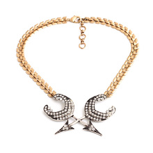 Friendship Wholesale Hot Sale Retro Airings Fashion Shinning Jewelry Arrow of Cupid Necklaces