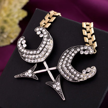 Friendship Wholesale Hot Sale Retro Airings Fashion Shinning Jewelry Arrow of Cupid Necklaces