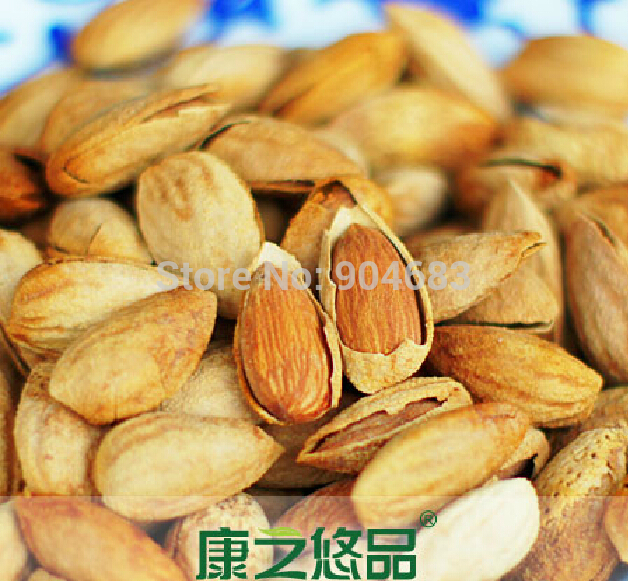New freeshipping Delicious Sweet Creamy tastes almond 200g grams almond shell snack nuts dried fruit apricot