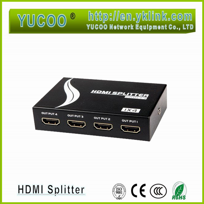  1 x 4 HDMI Splitter 1  4   1,4 v 3D