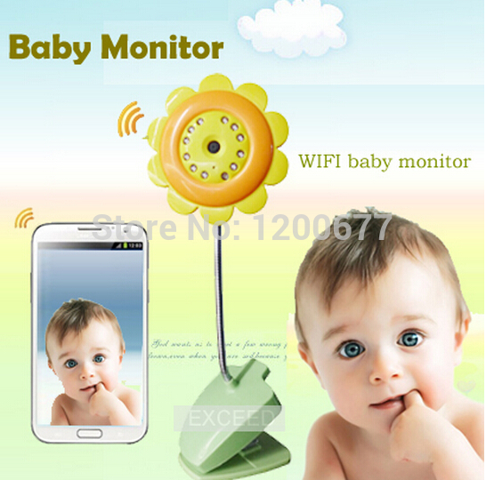 Flower IP camera wifi baby monitor radio babysitter Nightvision baba electronic monitors support IOS Android smartphone