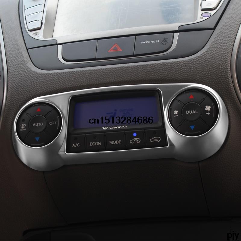 Center console Air conditioning knob adjusts decorative frame cover trim for for 2013 2014 Hyundai IX35