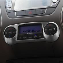 Center console Air conditioning knob adjusts decorative frame cover trim for for 2013 2014 Hyundai IX35